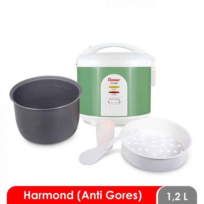 Cosmos Rice Cooker Harmond Hijau Pastel 1,2 L - CRJ-6028 G | CRJ6028G